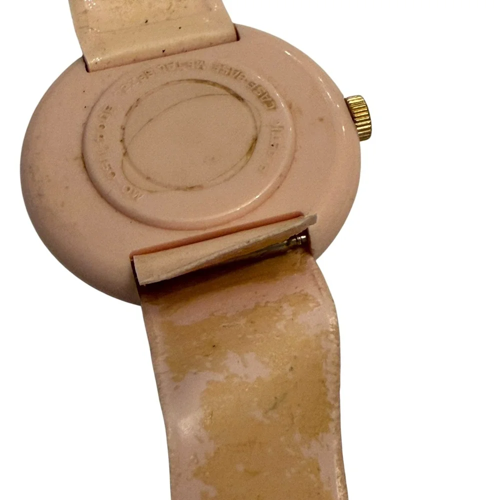 Vintage‎ Picco Hallmark 1971 Put On A Happy Face Watch Pink Untested For Parts